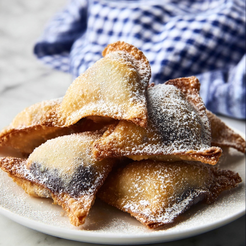 Air Fryer Blueberry Cheesecake Wontons Recipe - Recipe Image