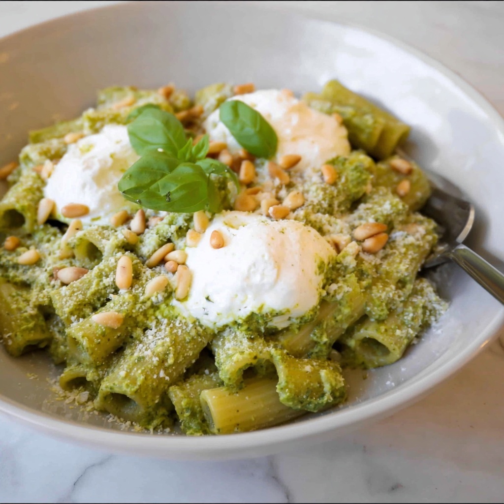 Creamy Pesto Pasta Sauce Recipe - Recipe Image