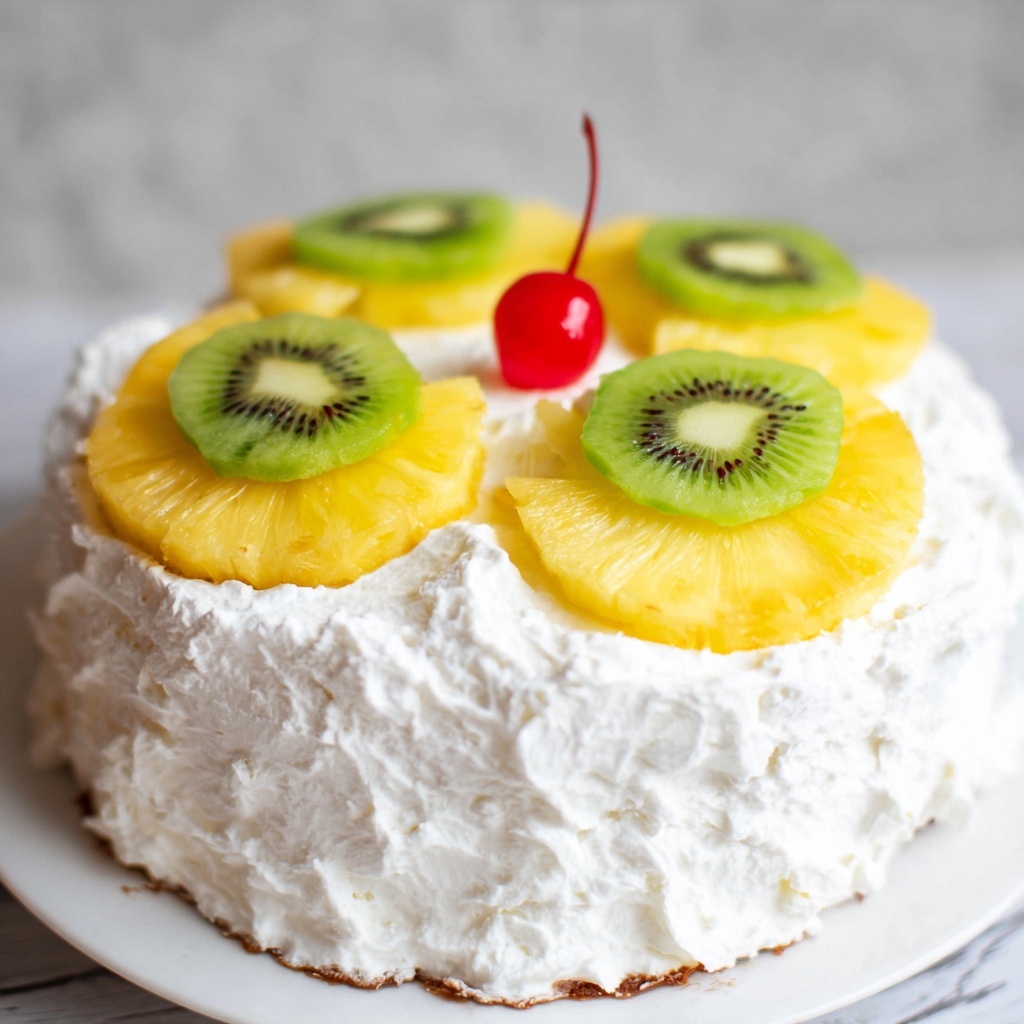 Tropical Layered Poke Cake Recipe - Recipe Image