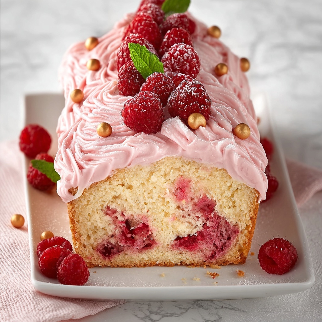 Lemon Raspberry Loaf Cake Recipe - Recipe Image