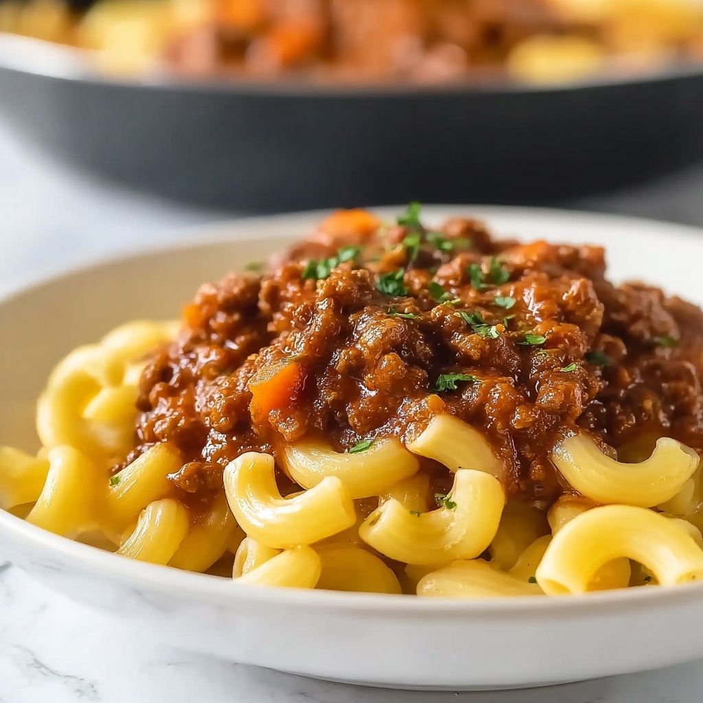 Savory Beefaroni Delight Recipe - Recipe Image