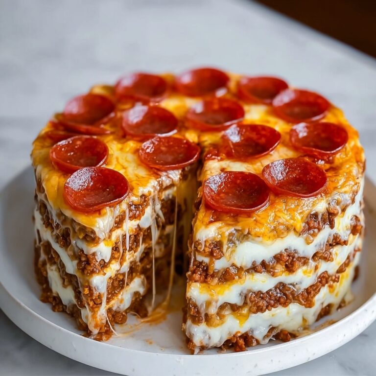 Pepperoni Pizza Layer Cake Recipe: A Fun Twist on a Classic Favorite! Recipe