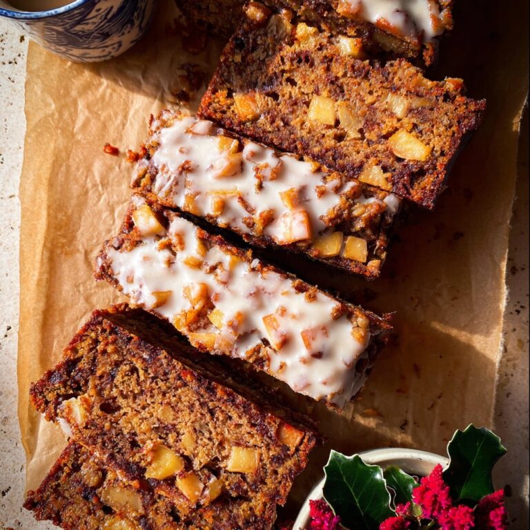 Glazed Honeycrisp Apple Fritter Cake Recipe