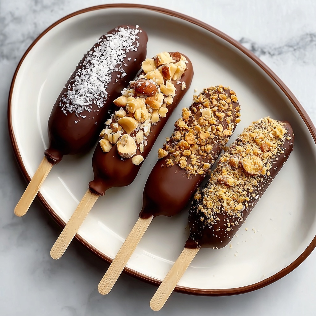 Chocolate Covered Banana Pops Recipe - Recipe Image