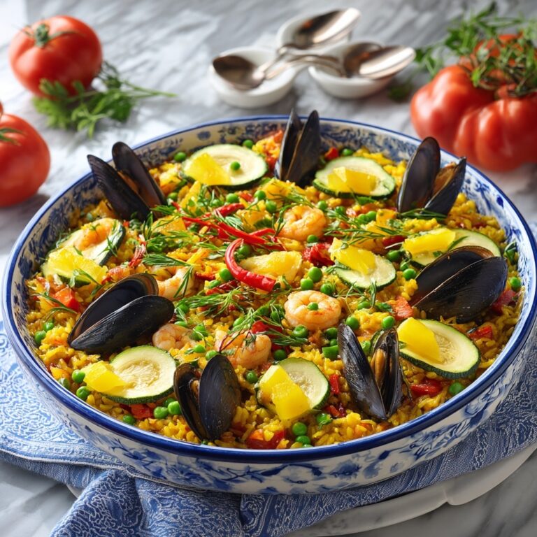 Vegetable Paella with Saffron Rice Recipe