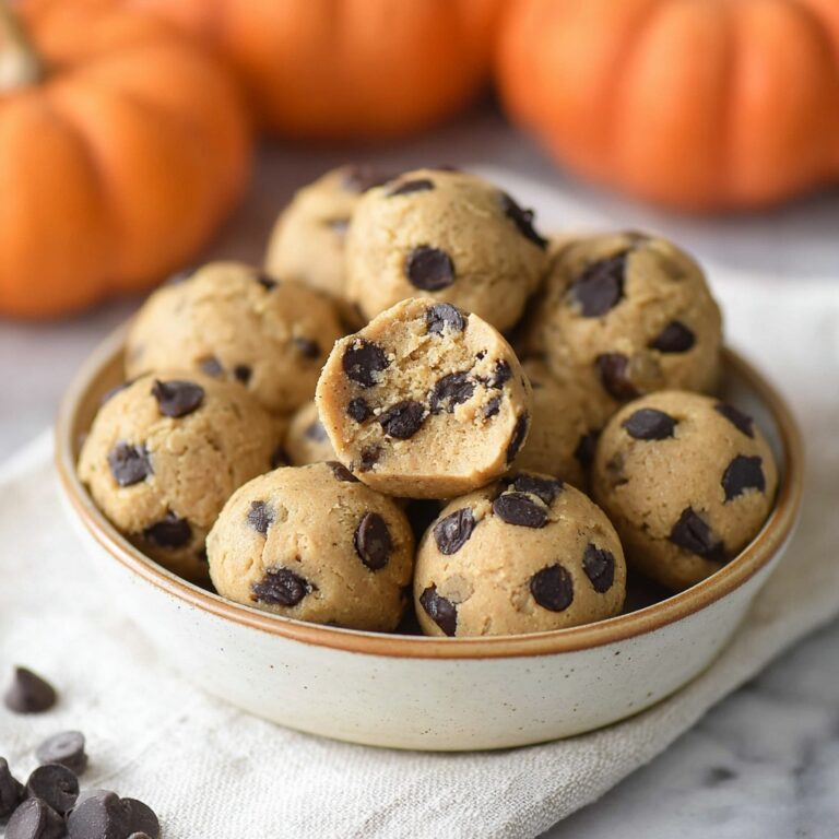 Pumpkin Chocolate Chip Cookie Dough Bites Recipe