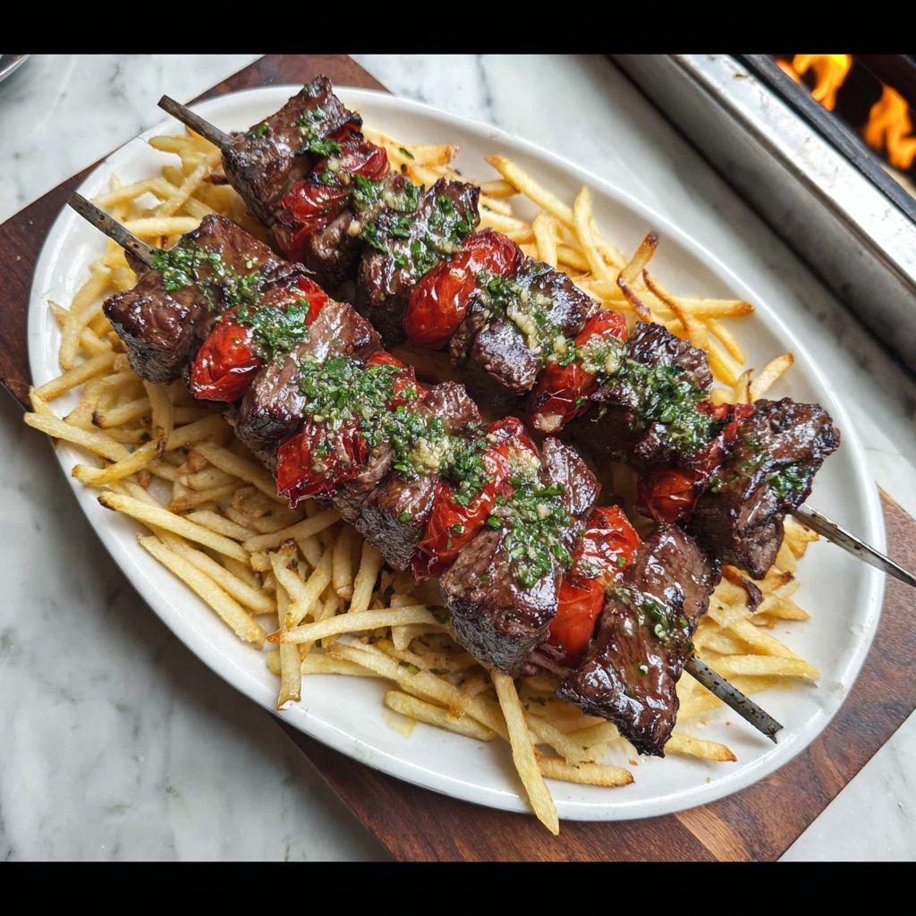 Pizza Steak Skewers Recipe - Recipe Image