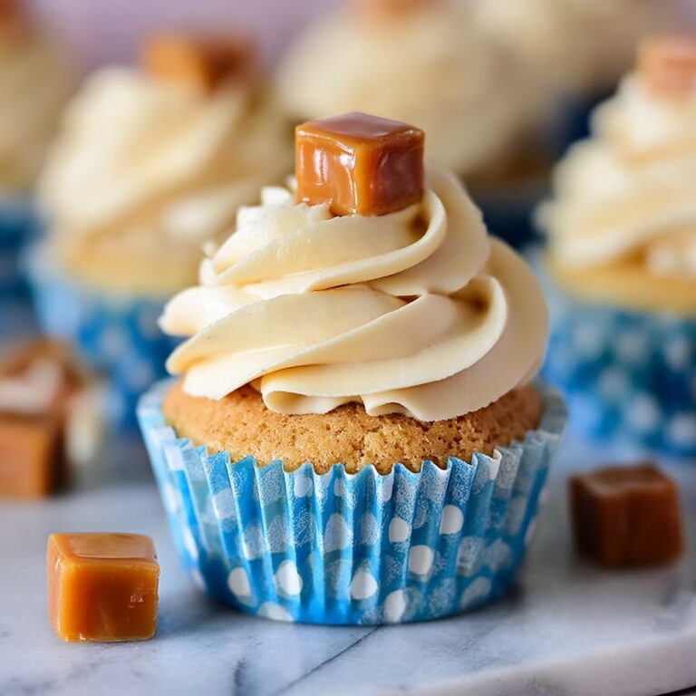 Salted Caramel Cupcakes with Caramel Cream Cheese Frosting Recipe