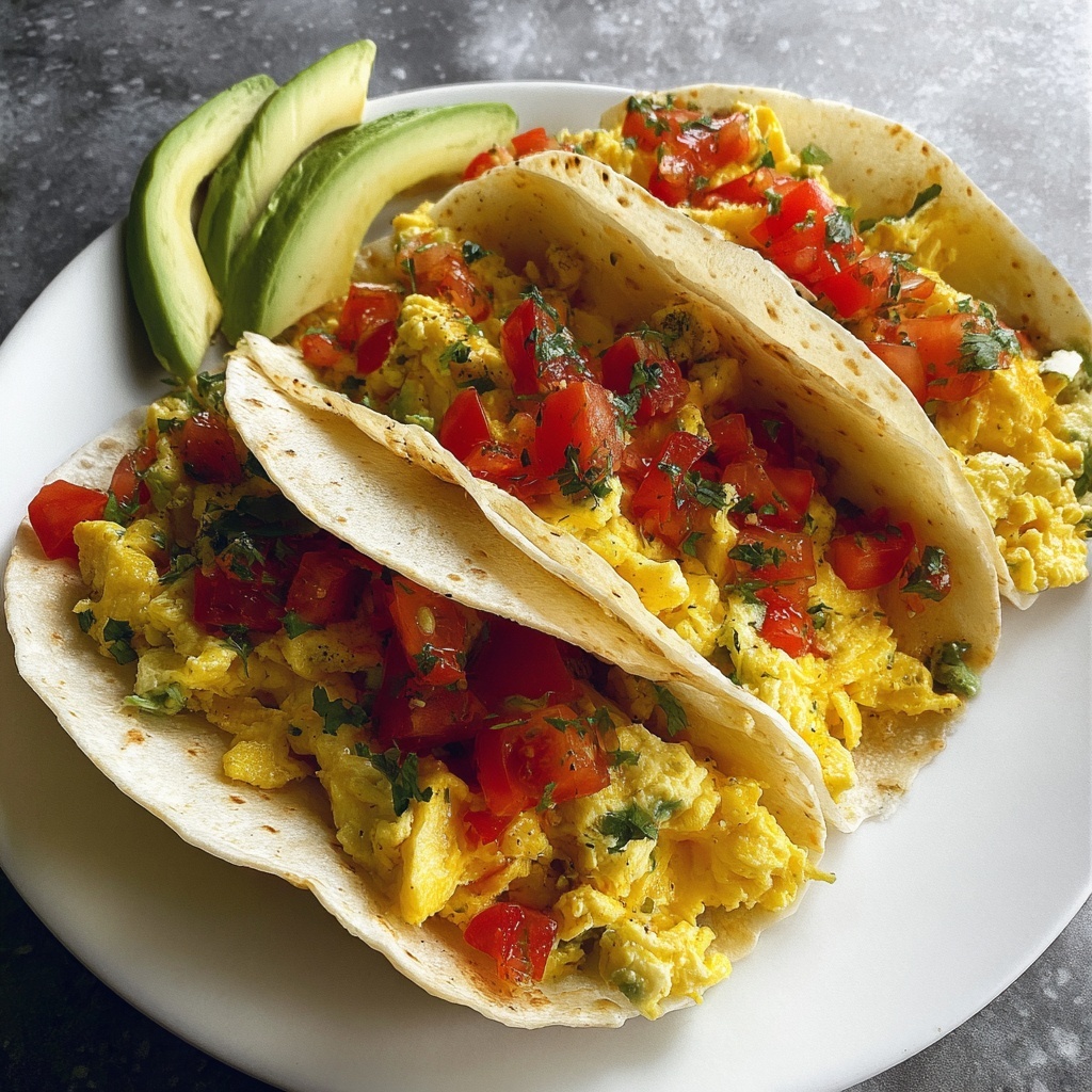 Egg Breakfast Tacos Recipe - Recipe Image