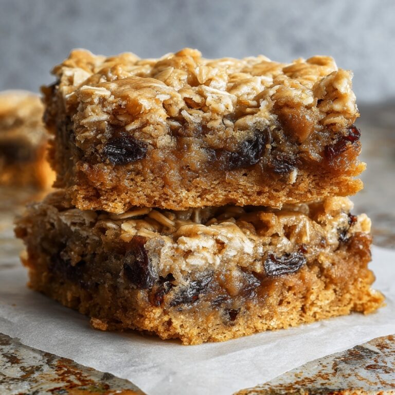 Oatmeal Raisin Cookie Bars Recipe