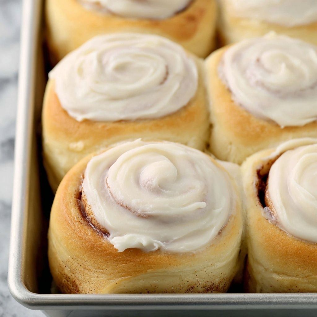 Decadent Cinnamon Rolls with Maple Cream Frosting - Recipe Image