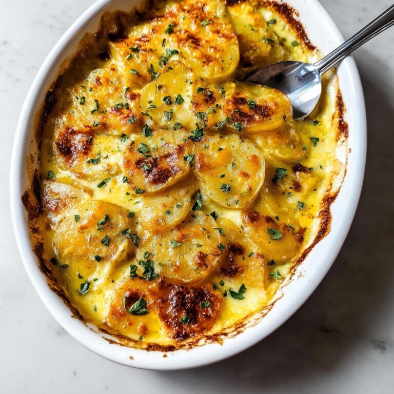 Dad’s Creamy & Cheesy Au Gratin Potatoes Recipe