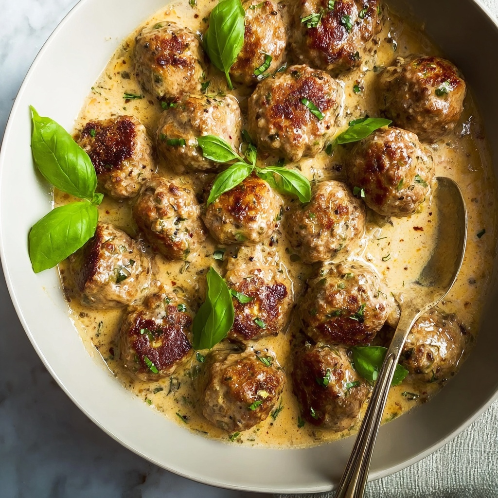 Irresistible Marry Me Meatballs in Creamy Tomato Sauce Recipe - Recipe Image