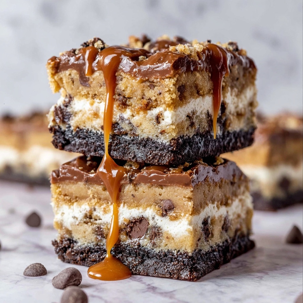 Chocolate Chip Cookie Oreo Cheesecake Bars Recipe - Recipe Image