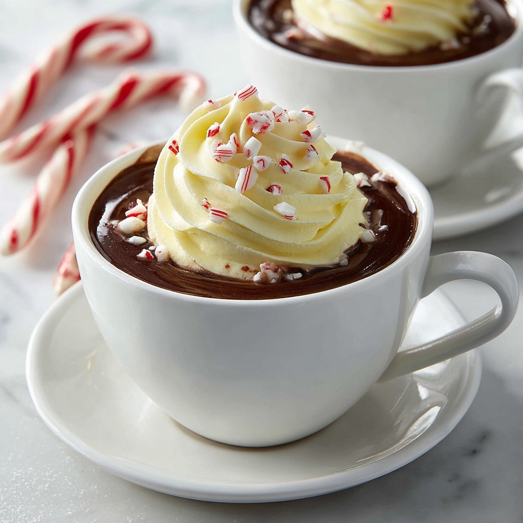 Rich Peppermint Hot Chocolate Recipe - Recipe Image