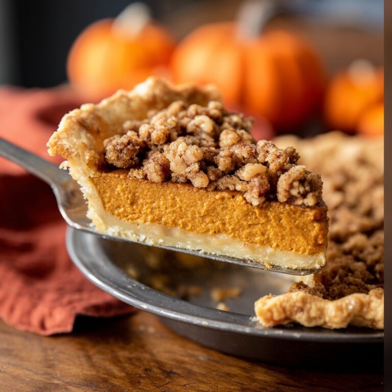 Ultimate Pumpkin Pie with Pecan Streusel Topping Recipe