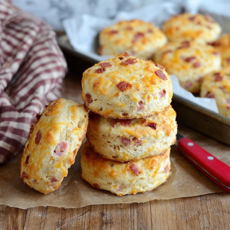 Ham and Cheddar Biscuits Recipe