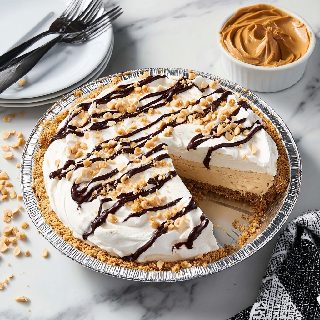 No Bake Peanut Butter Pie Recipe - Recipe Image