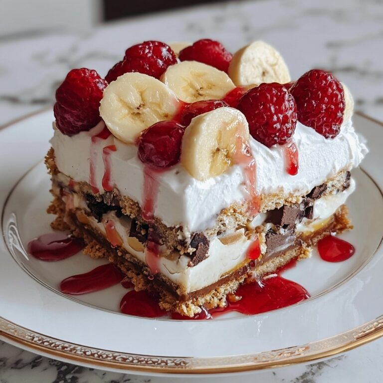 No-Bake Banana Split Cake Recipe