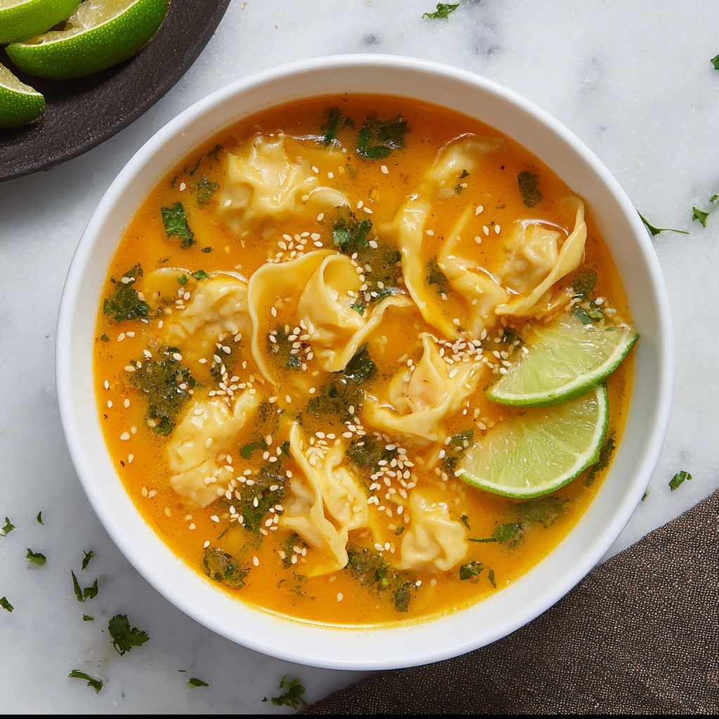 Thai Red Curry Dumpling Soup Recipe - Recipe Image