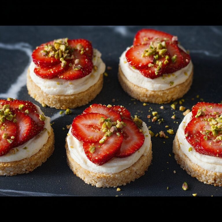 Mini Strawberry-Pistachio Mascarpone Tarts Recipe