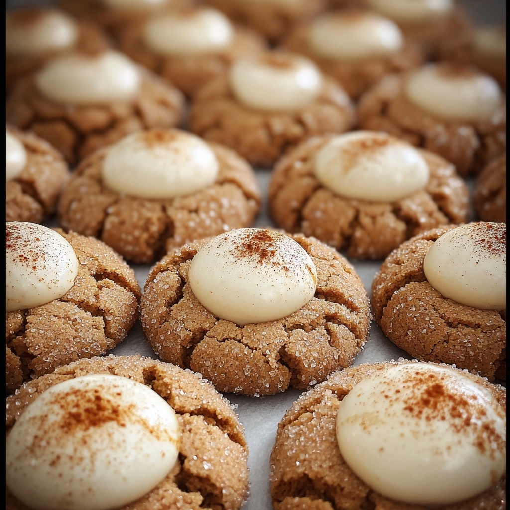 Eggnog Snickerdoodle Thumbprint Cookies Recipe - Recipe Image