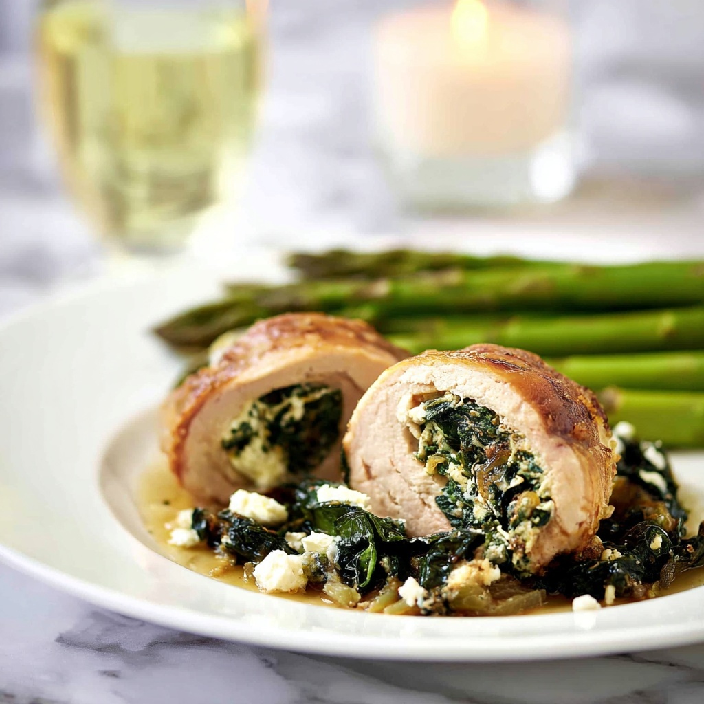 Spinach & Feta Chicken Rollups Recipe - Recipe Image