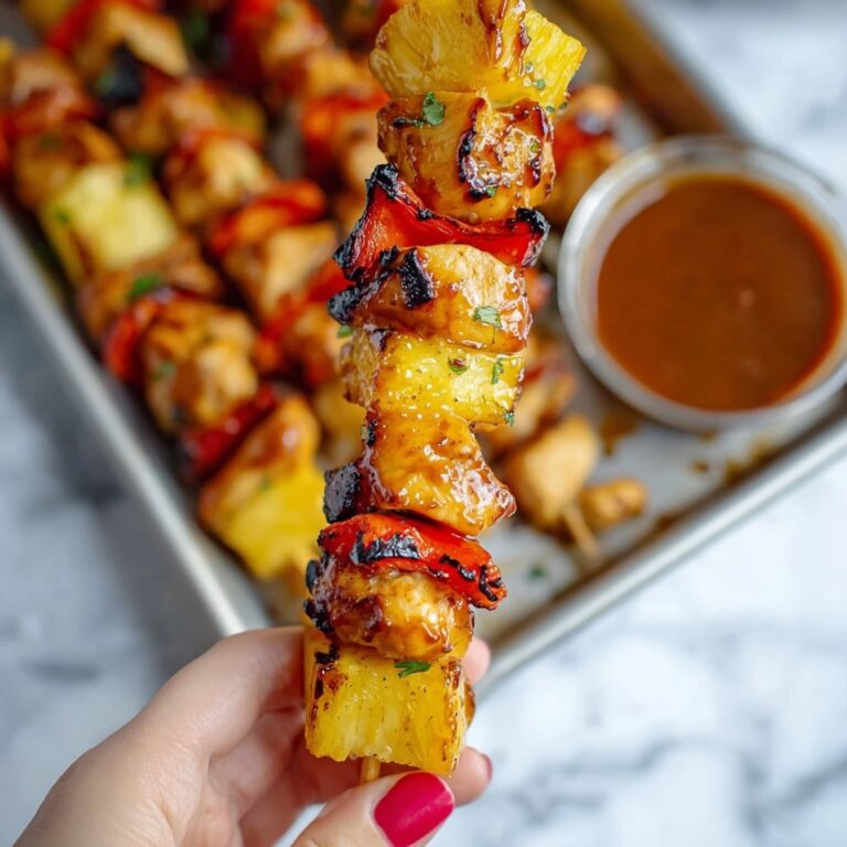 BBQ Pineapple Chicken Kabobs Recipe