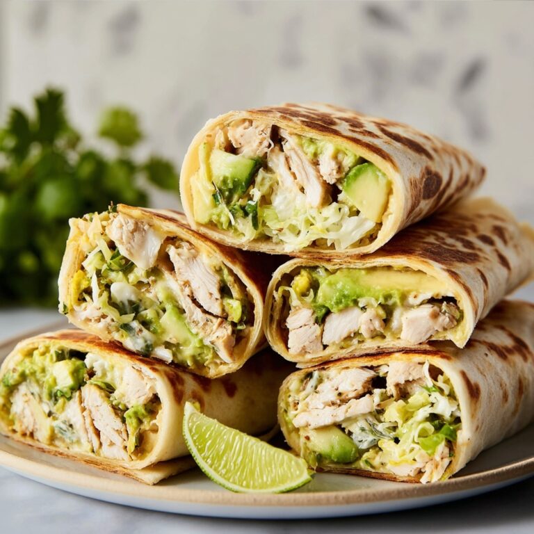 Crispy Chicken Avocado Wraps Recipe