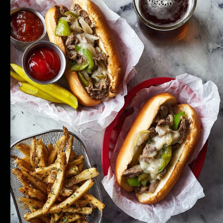 Crockpot Philly CheeseSteaks with Mushrooms, Peppers, and Provolone Recipe