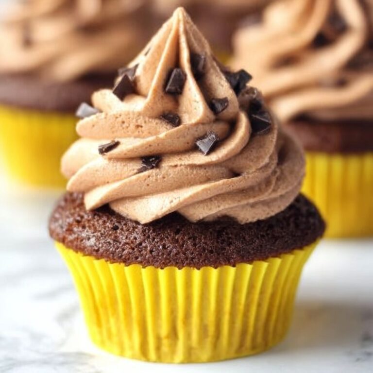 Velvety Mocha Chocolate Cupcakes Recipe