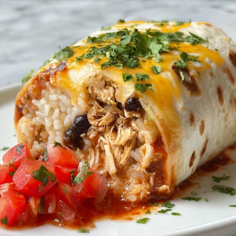 Smothered Baked Chicken Burritos Recipe