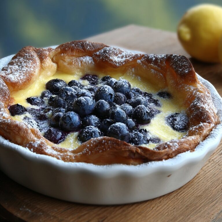 Blueberry Lemon Dutch Baby Recipe