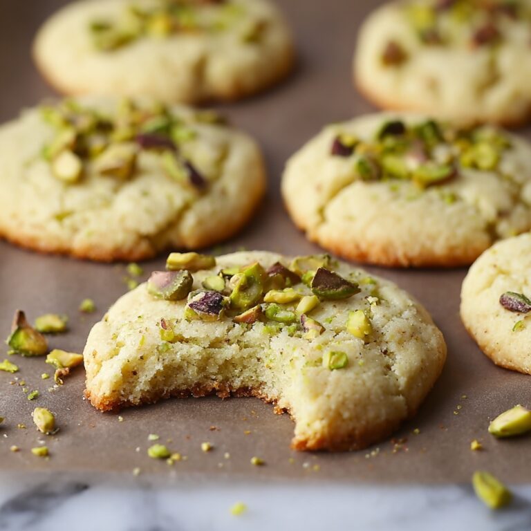 Pistachio Shortbread Cookies Recipe