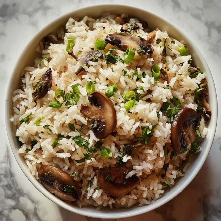 Creamy Mushroom Rice Recipe