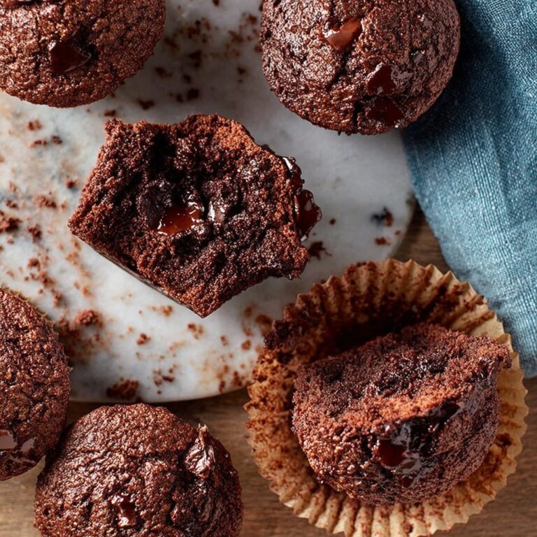 Chocolate Chocolate Chip Muffins Recipe