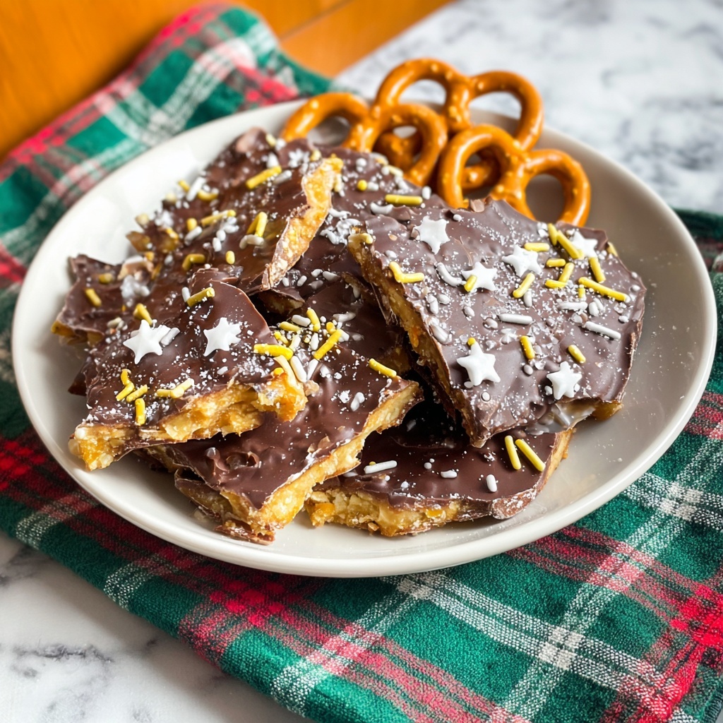 Pretzel Christmas Crack (Pretzel Toffee) Recipe - Recipe Image