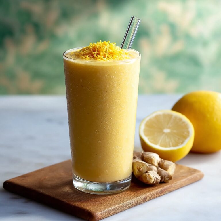Fresh Lemon Ginger Detoxifying Smoothie Recipe