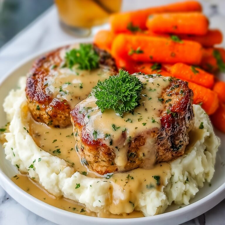 Creamy Herb Chicken Thighs with Carrots & Mashed Potatoes Recipe