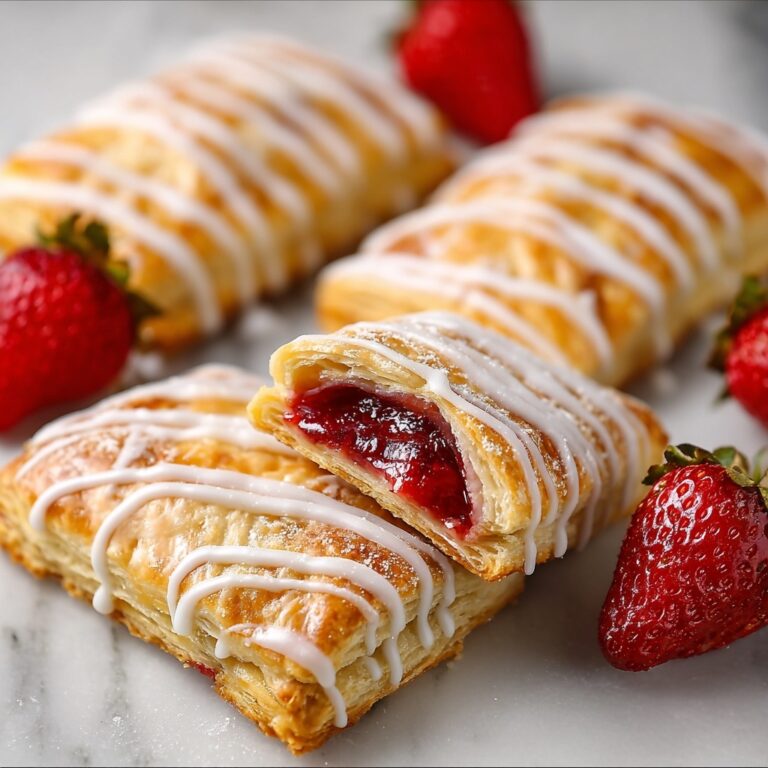 Easy Strawberry Toaster Strudels with Icing Recipe