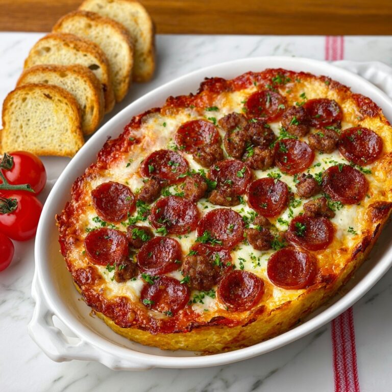 Hot Honey Pepperoni and Sausage Pizza Dip Recipe