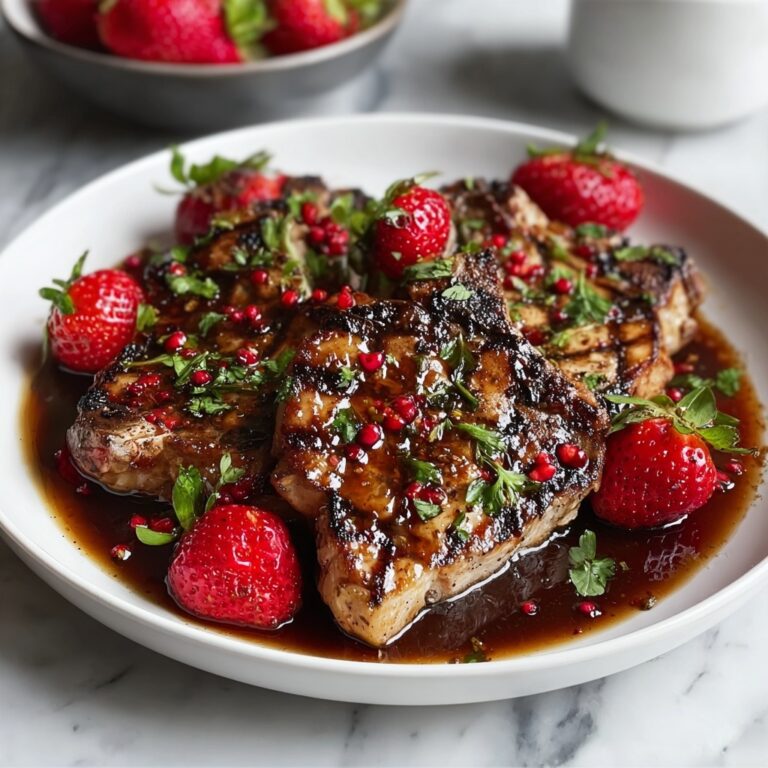 Strawberry Balsamic Pork Chops Recipe