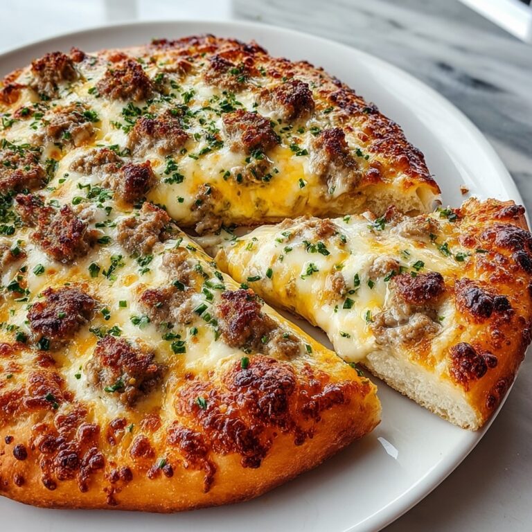 Sausage Gravy Crescent Roll Breakfast Pizza Recipe