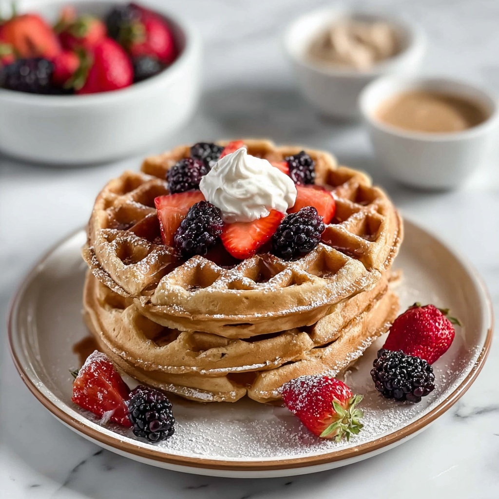 Healthy Protein Waffles in 10 Minutes Recipe - Recipe Image