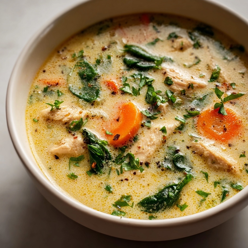 Marry Me Chicken Soup: Creamy Sun-Dried Tomato and Spinach Comfort Food Recipe - Recipe Image