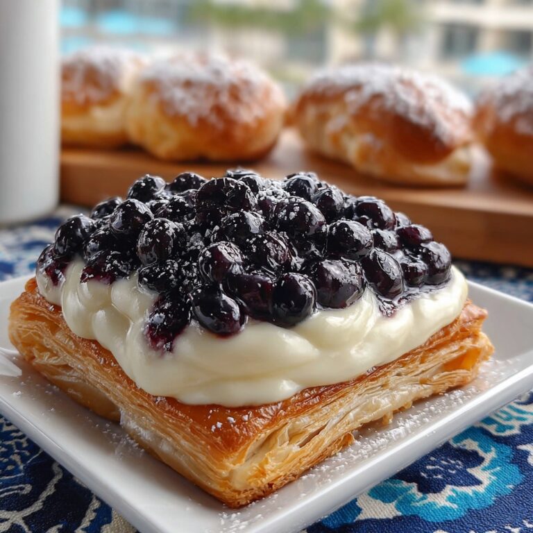 Decadent Blueberry Cream Cheese Danish Recipe