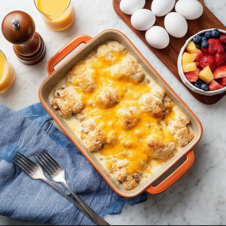 Biscuits and Gravy Breakfast Casserole Recipe