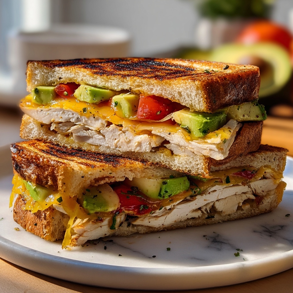 Chicken and Avocado Panini Recipe - Recipe Image