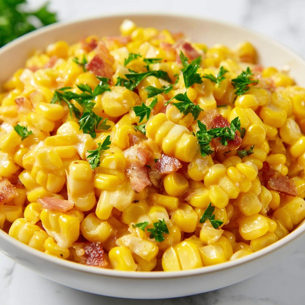 Slow Cooker Cheddar Corn Recipe - Recipe Image