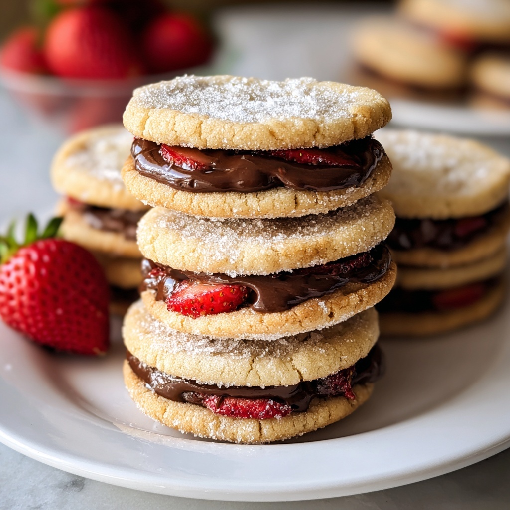 Chocolate-Stuffed Strawberry Sugar Cookies Recipe - Recipe Image
